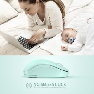 Alternative view of Seonda Wireless Mouse. 2.4G Noiseless Mouse with USB Receiver