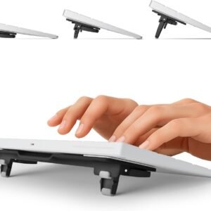 Flip Keyboard Stand for Desk, Compact Tilting Riser with 3 Adjustable Angles