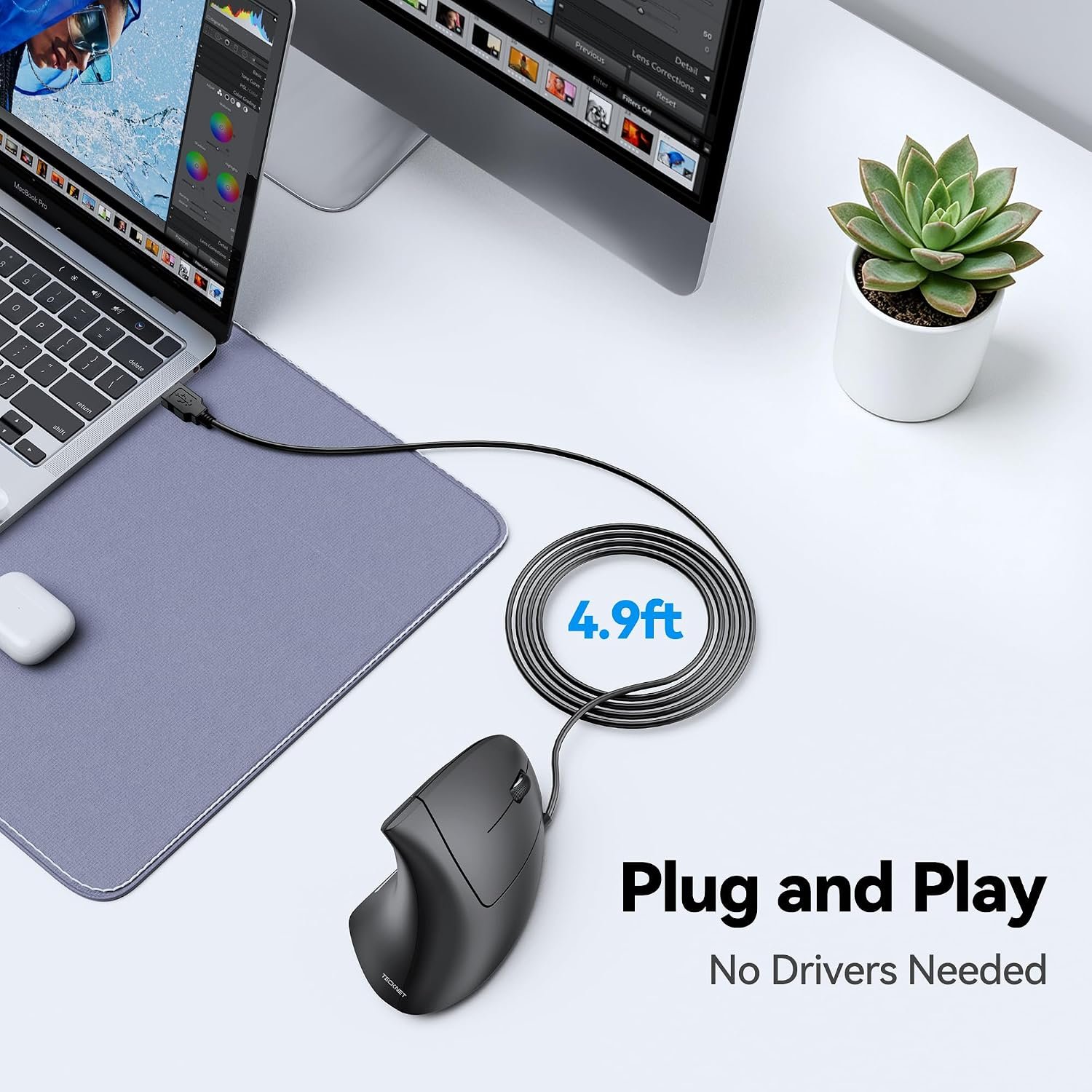 Ergonomic-Mouse-Wired